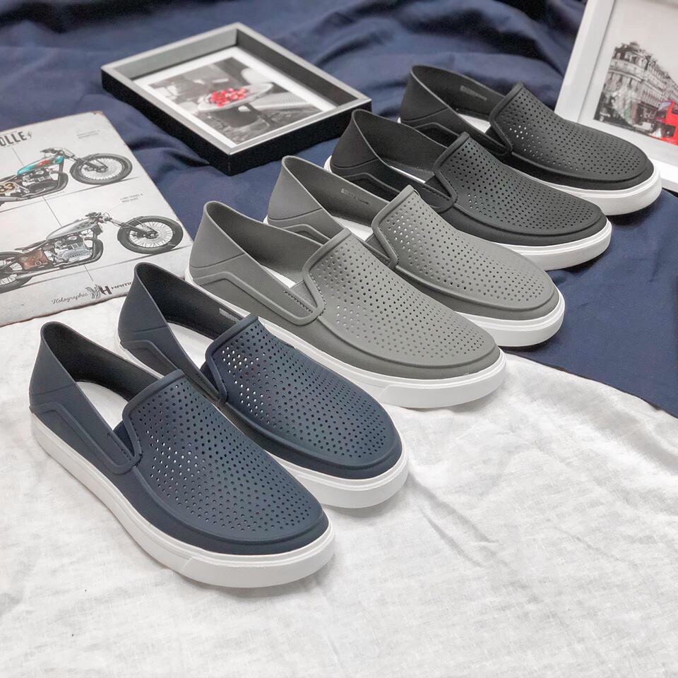 Giày lười nam bằng nhựa, giày cross roka citilane nam thời trang