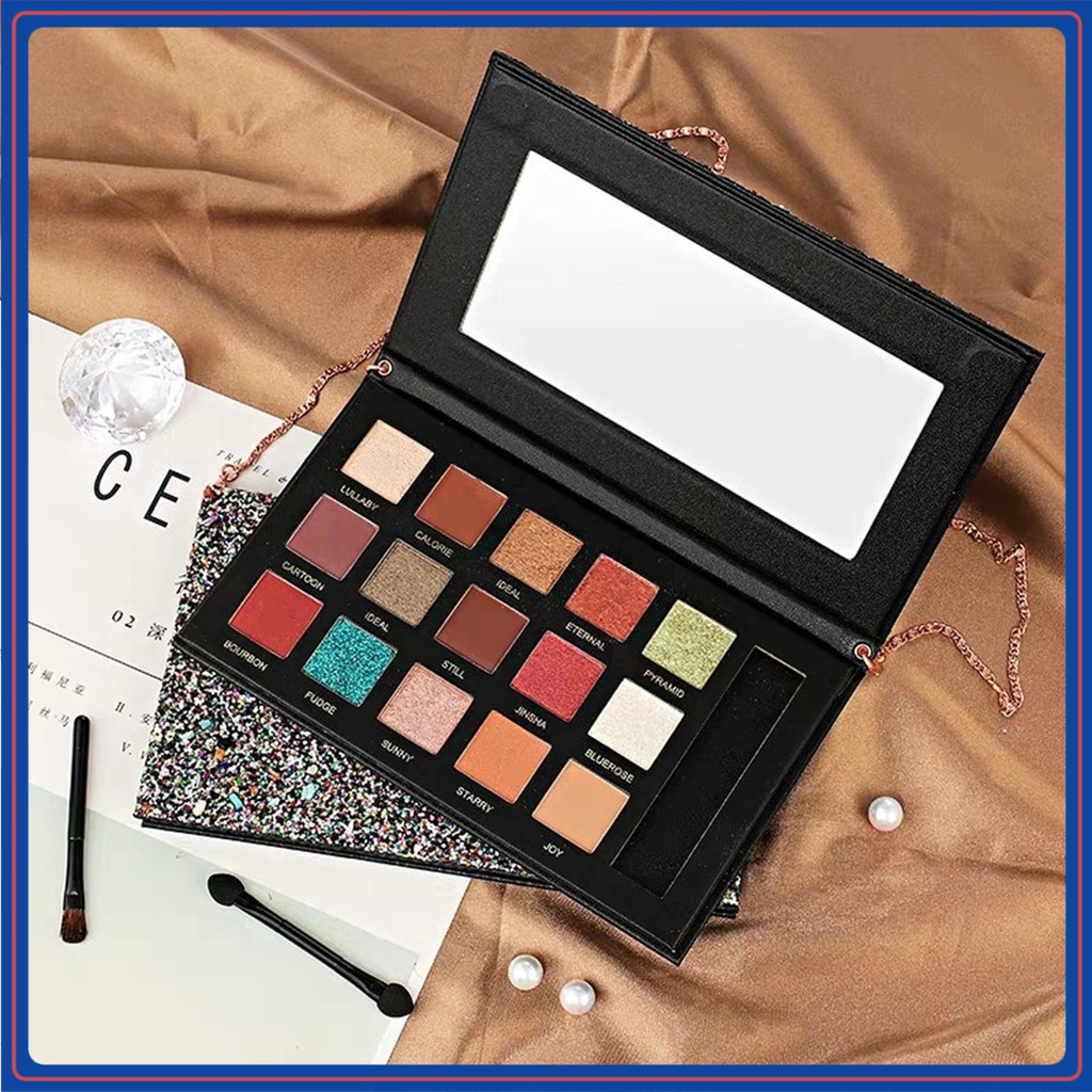 Bảng Phấn mắt, Bảng Phấn Mắt HojO Dazzing 15 ô màu, Không Thấm Nước, Giữ Màu Cả Ngày | BigBuy360 - bigbuy360.vn