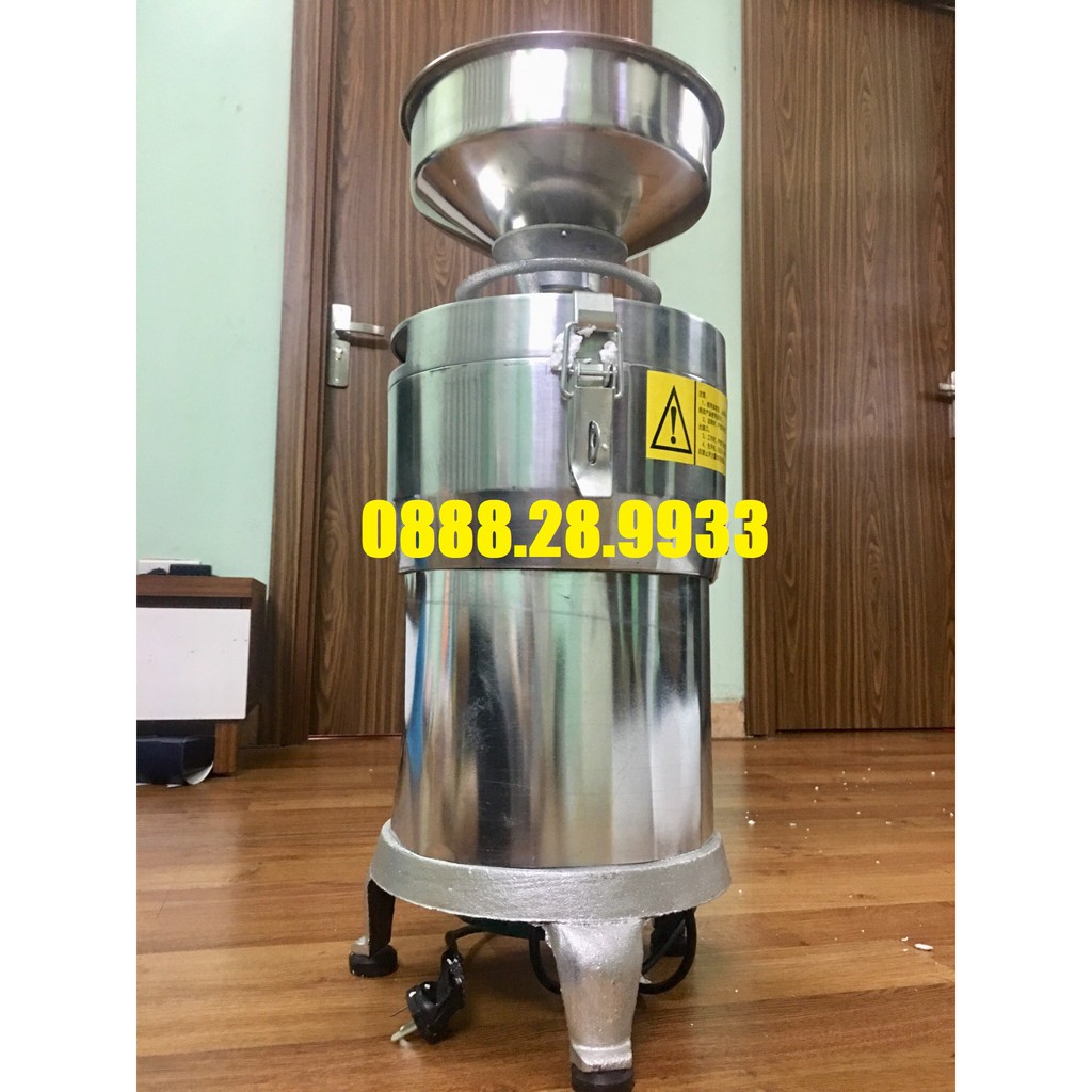 Máy xay vắt tách bã đậu nành liên hoàn công nghiệp năng suất 50kg/h động cơ 1500W