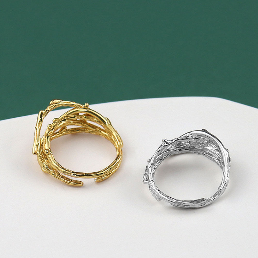 Nhẫn Hình Cây Tre Thiết Kế Đơn Giản Cho Nữ