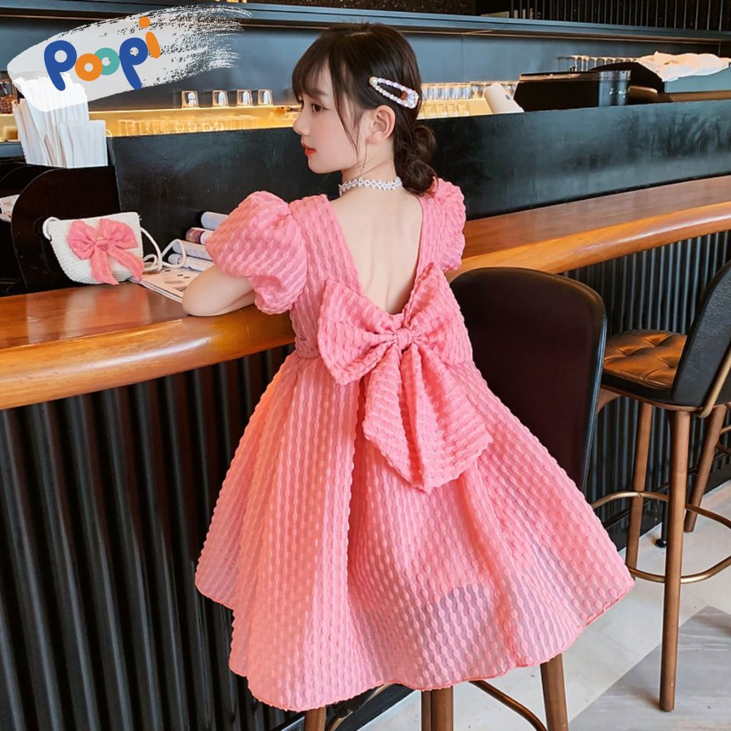 Váy Công Chúa Bé Gái Poopi Váy Babydoll Cho Bé Mặc Đi Chơi Đi Học