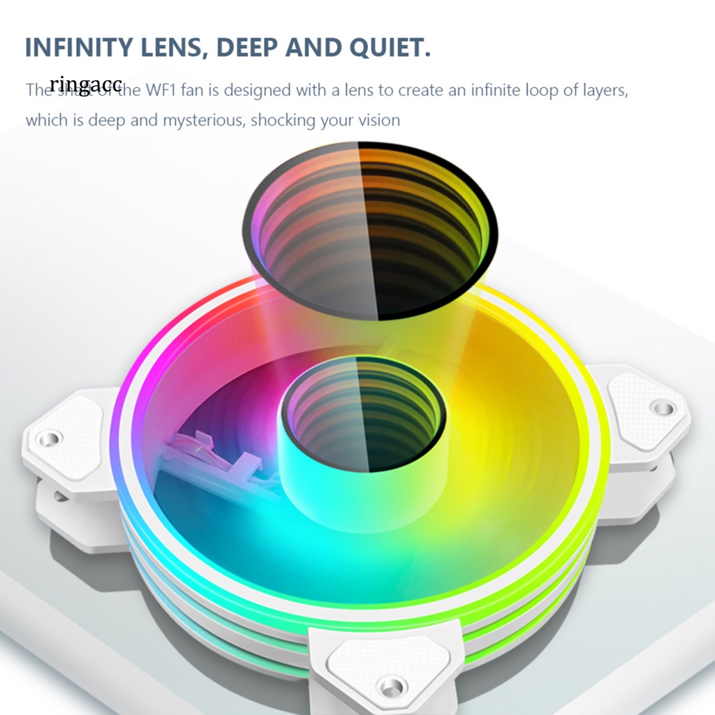 Quạt Tản Nhiệt Không Ồn Có Vòng Bi Thủy Lực Điều Khiển Nhiệt Độ Cho Máy Tính