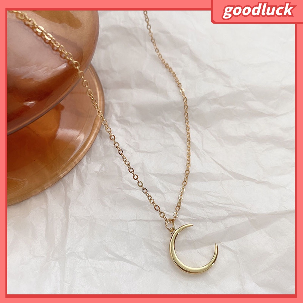 Dây Chuyền Nữ Chất Liệu Hợp Kim Hình Mặt Trăng Đơn Giản