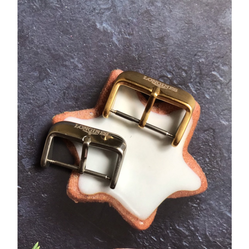Khóa Đồng Hồ Longines - Khóa Kim Logo dành cho dây da đồng hồ Longines