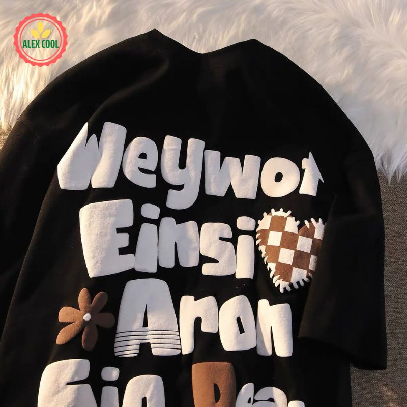 Áo thun nam nữ áo phông nam tay lỡ cổ tròn chất cotton co giãn 4 chiều hình SP-19 ALEX COOL