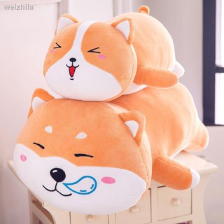 Gối Nhồi Bông Hình Chú Chó Shiba Mềm Mại Dễ Thương