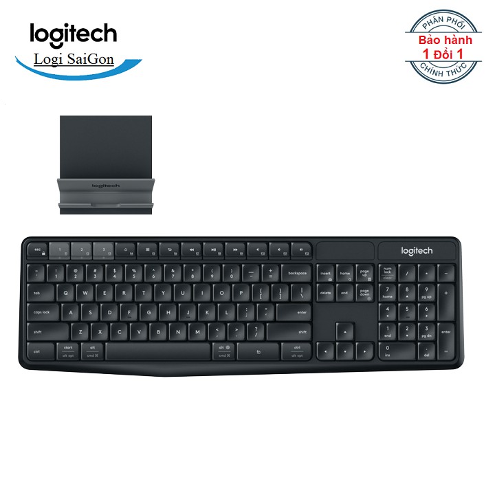 Bộ bàn phím không dây và giá đỡ Logitech K375S Multi-Device | WebRaoVat - webraovat.net.vn