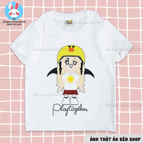Áo thun Play Together giá rẻ - Mẫu trang phục tim, Mặt Trời, Choker Gotic, ROMY - Hình in sắc nét cute