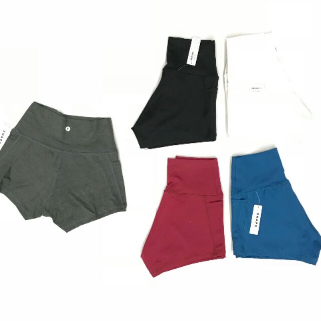 Quần short tập gym yoga cạp cao nữ 90Degree nâng mông [S063]
