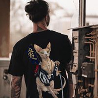 [Full size + Sẵn + Ảnh thật] Áo thun gia đình Sphynx Samurai