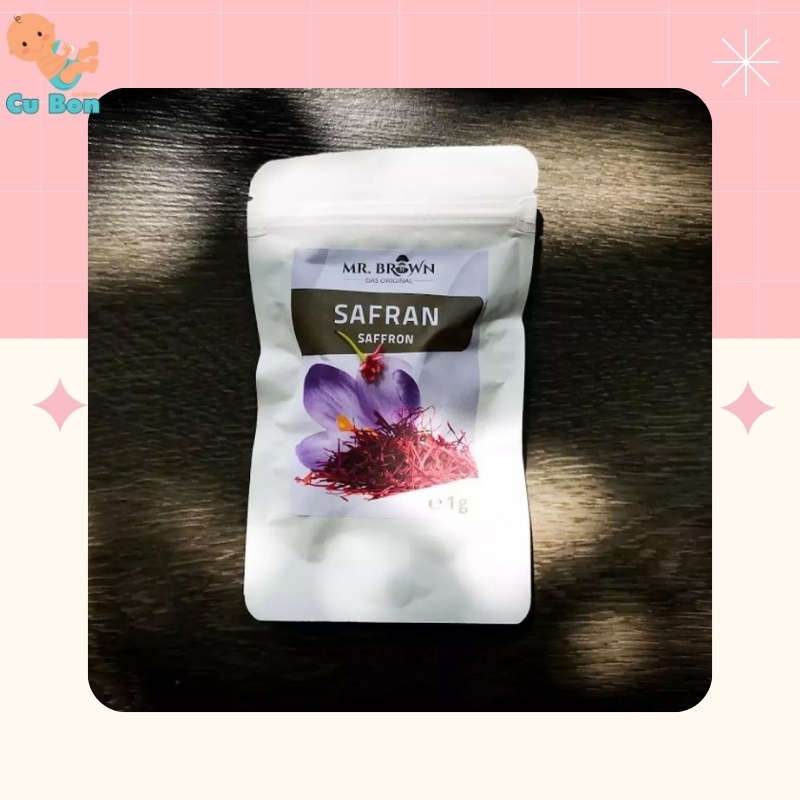 [Hàng Loại 1] Saffron Nhuỵ Hoa Nghệ Tây Loại 1 Hàng Đức Nội Địa Tiêu Chuẩn Châu Âu 1 Gram/ Túi Chất Lượng Cao