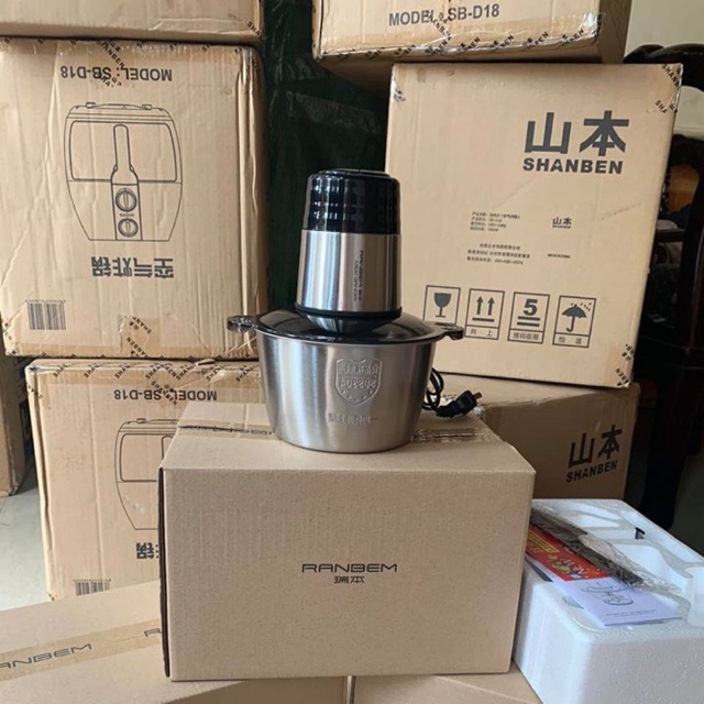  Máy xay thịt cối inox Ranbem 224A