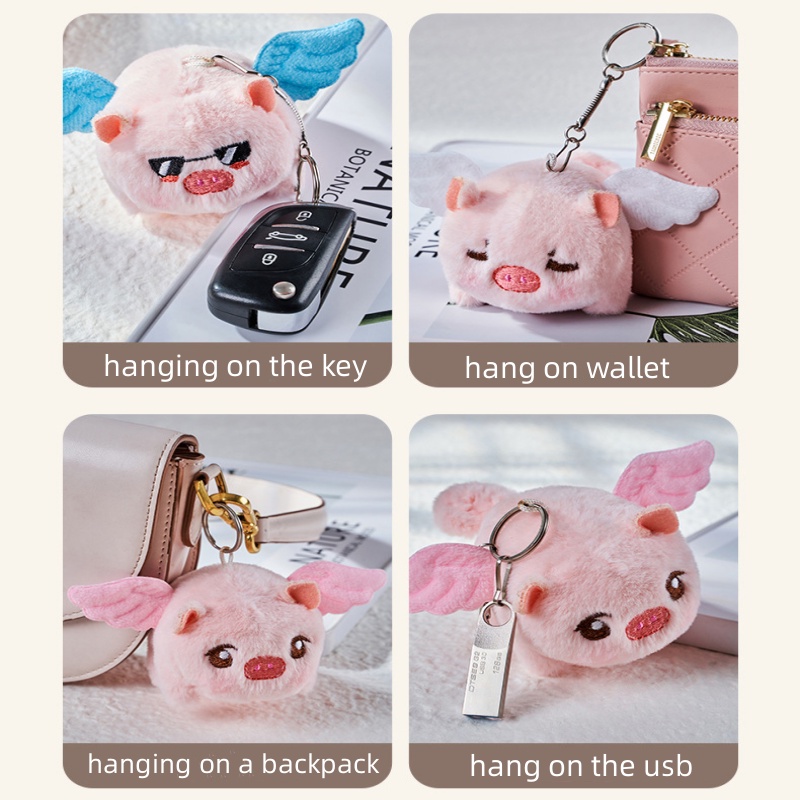 Mặt Dây Chuyền Hình Heo Nhồi Bông Ngộ Nghĩnh Cho Bé