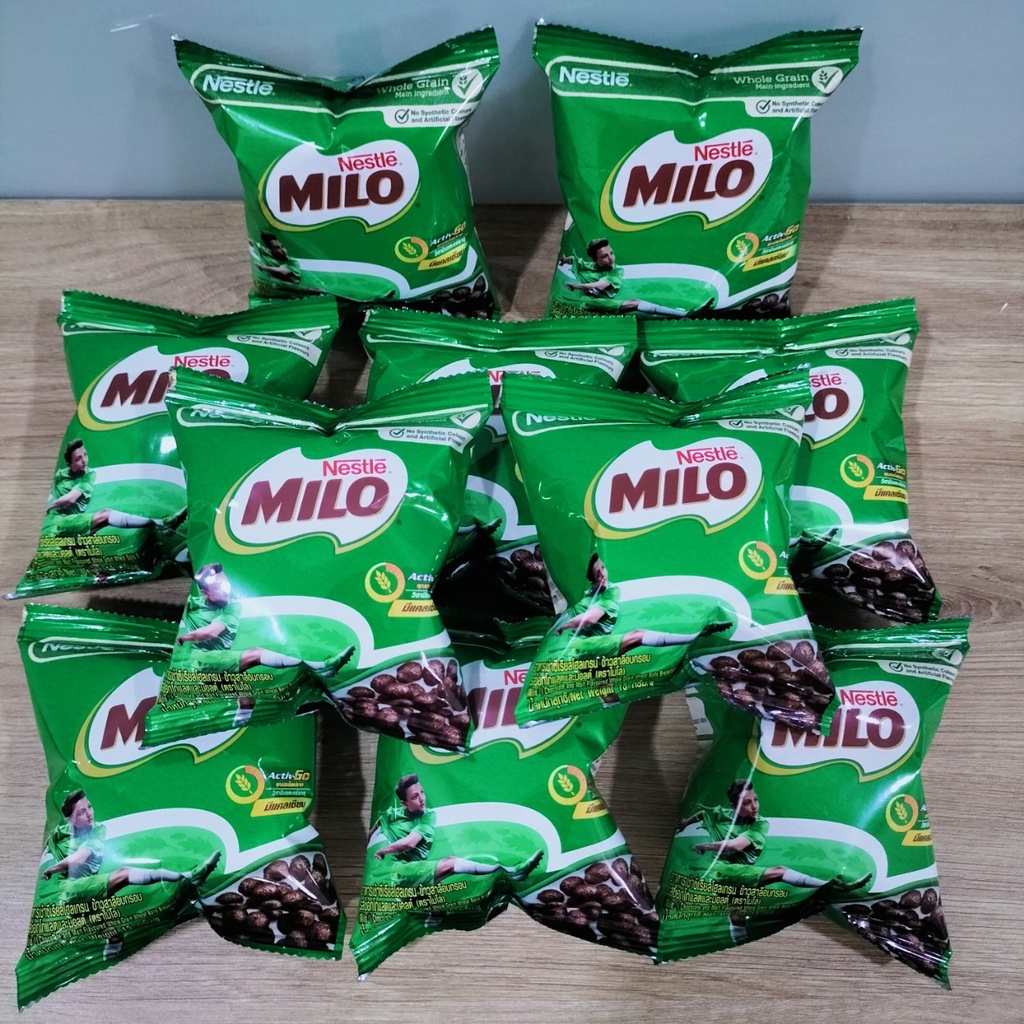 Combo 10 Bịch Bánh Ngũ Cốc Ăn Sáng Nestle Milo gói 15gram