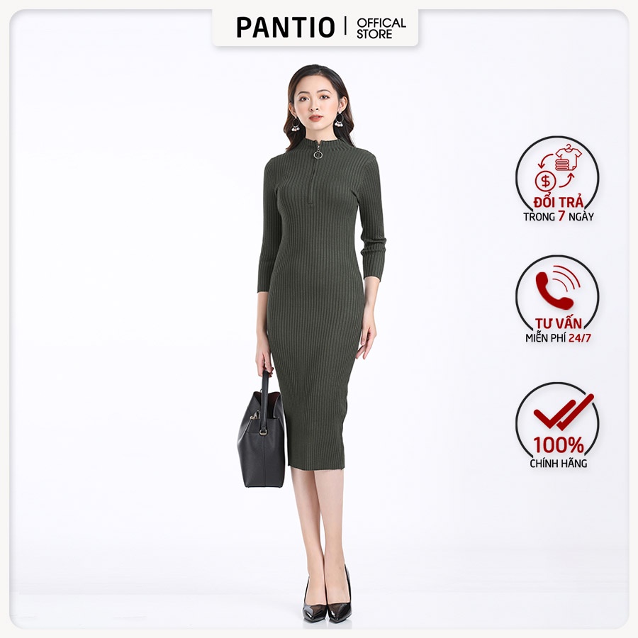 Đầm len body thiết kế dài tay kiểu dáng sang trọng dáng ôm FOL037 - PANTIO