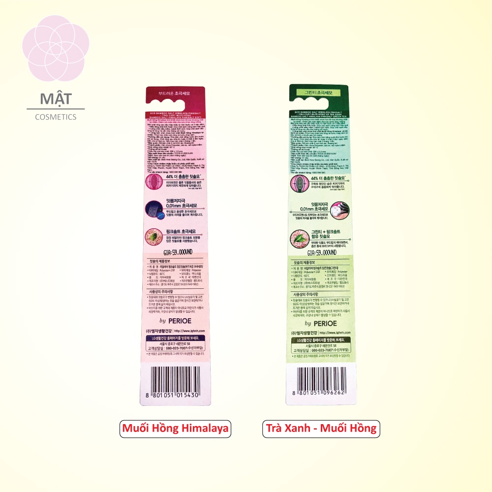 Bàn chải đánh răng Bamboo Himalaya PinkSalt  Muối Hồng Trà Xanh