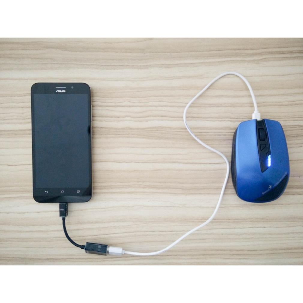 Cáp OTG nối điện thoại , máy tính bảng với usb, usb 3G, phím chuột