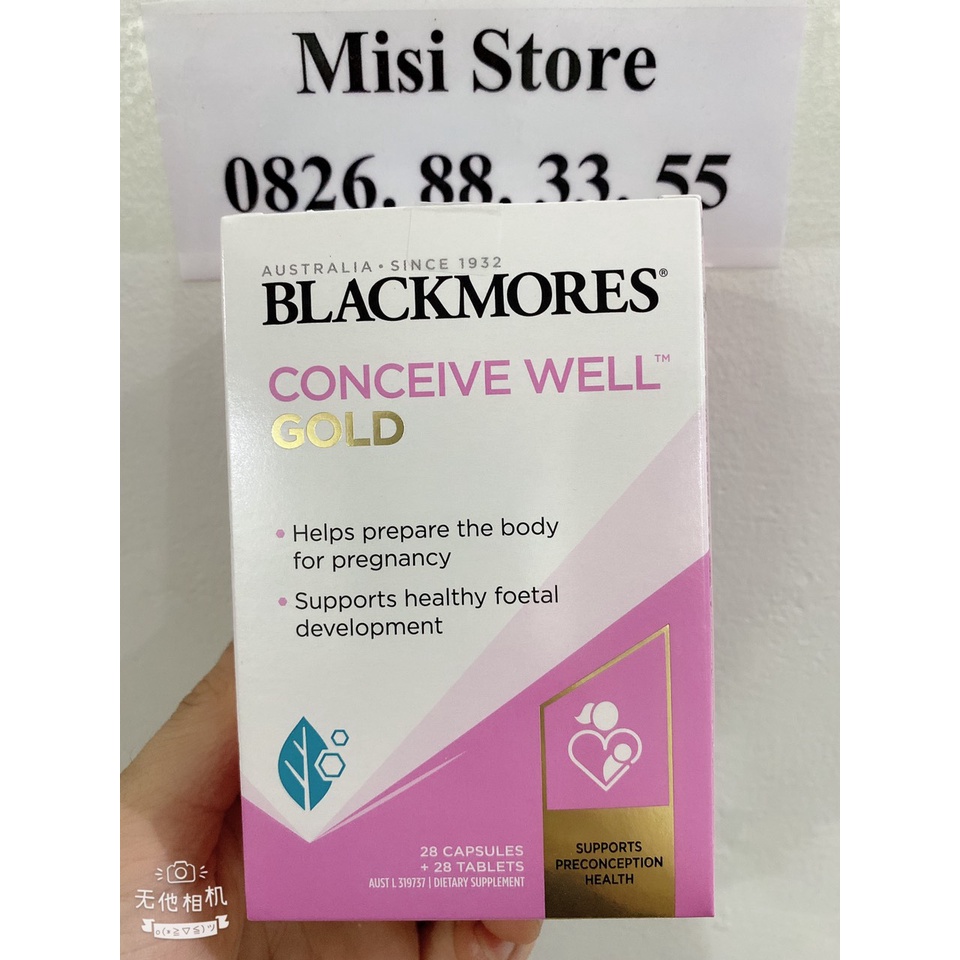 Viên uống Conceive Well Gold Blackmores, tăng khả năng thụ thai, 56 viên