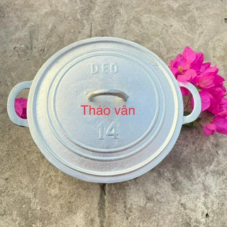 Nồi gang đúc nguyên khối số 14 - Đường kính 23cm