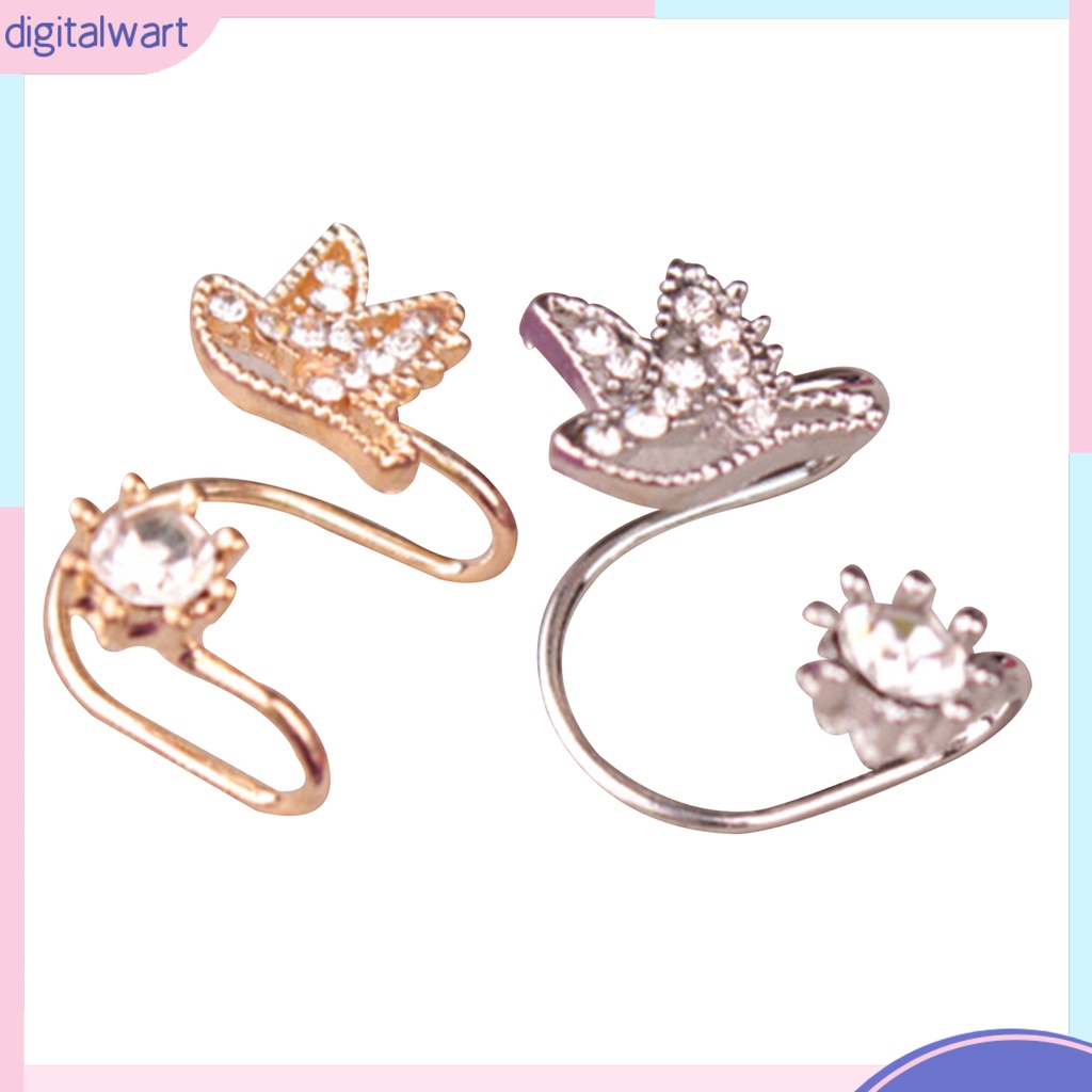 Khuyên gắn vành tai hình chú chim đính đá thời trang cho nữ