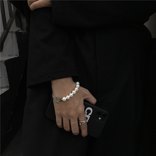 Vòng tay chuỗi ngọc trai thời trang hip hop sành điệu cho nữ