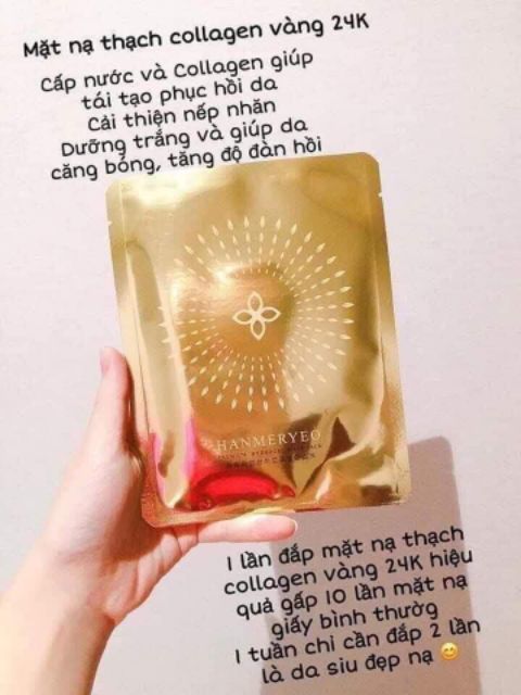 Mặt nạ thạch vàng 24k collagen Hanmeryeo