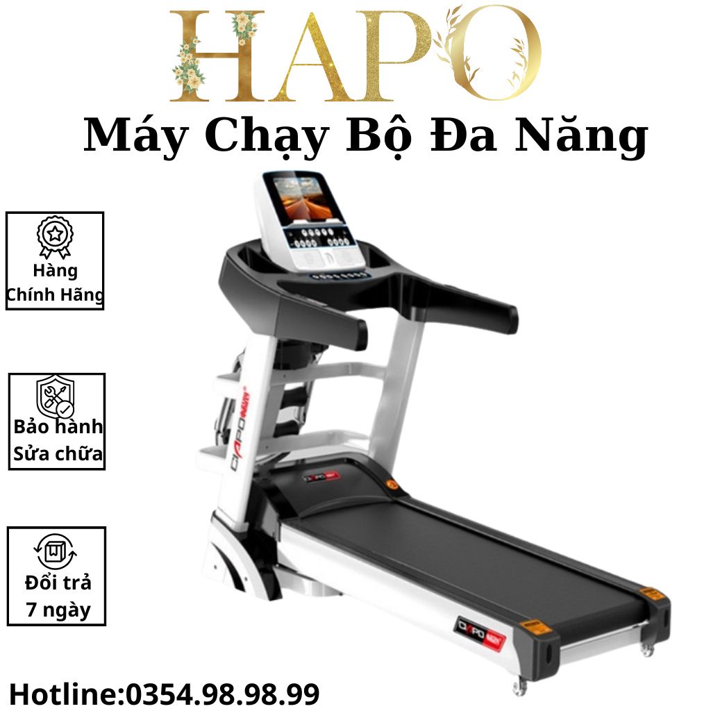 Máy Chạy Bộ Tại Nhà Đa Năng Cao Cấp HP05 ,Máy Chạy Bộ Theo Dõi Sức Khỏe  Màn Hình Cảm Ứng