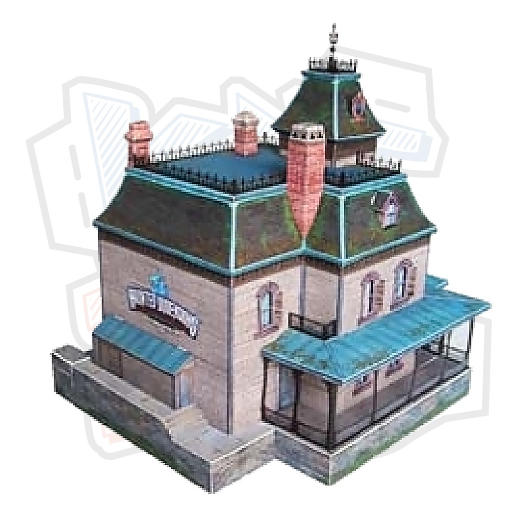 Mô hình giấy kiến trúc nhà Phantom Manor (Nhà ma)