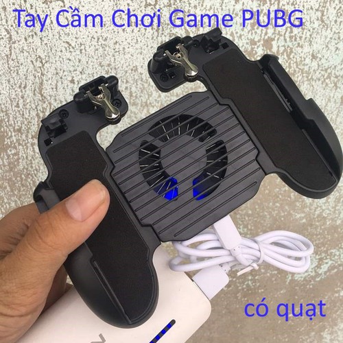 Tay cầm chơi game PUBG 💝Freeship💝 Máy chơi game cầm tay H5 có quạt tản nhiệt