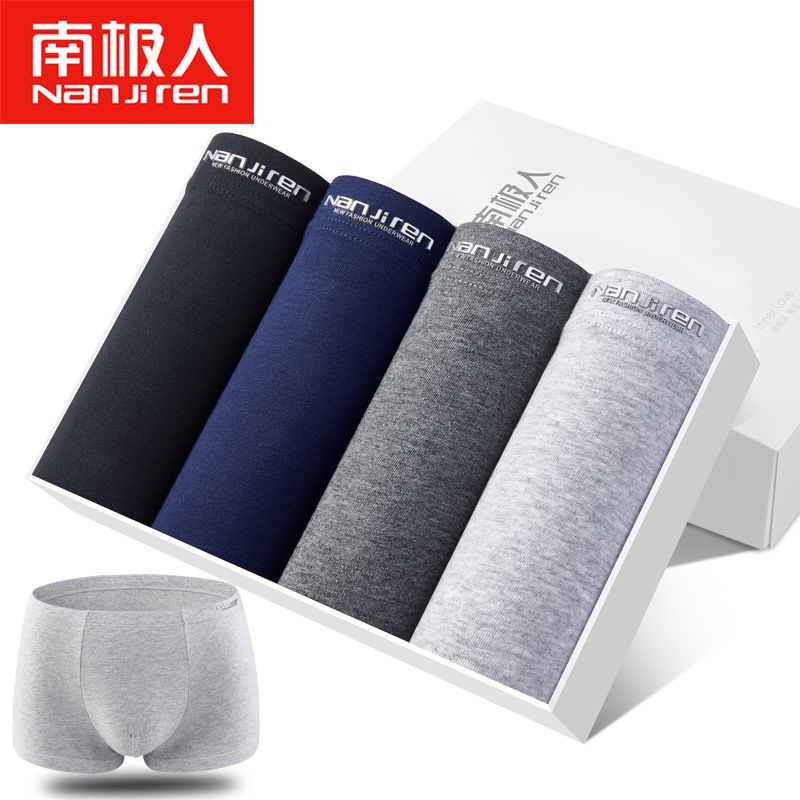 [ NANJIREN ] Set 4 Quần Lót Boxer Màu Sắc Thời Trang Cho Nam
