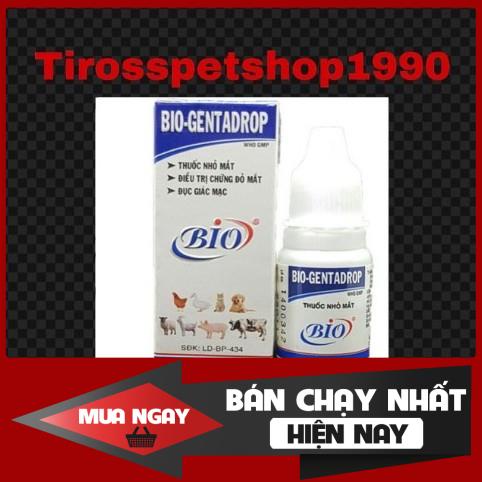 DUNG DỊCH NHỎ MẮT CAO CẤP CHO THÚ CƯNG Bio Gentadrop 10ml ❤️
