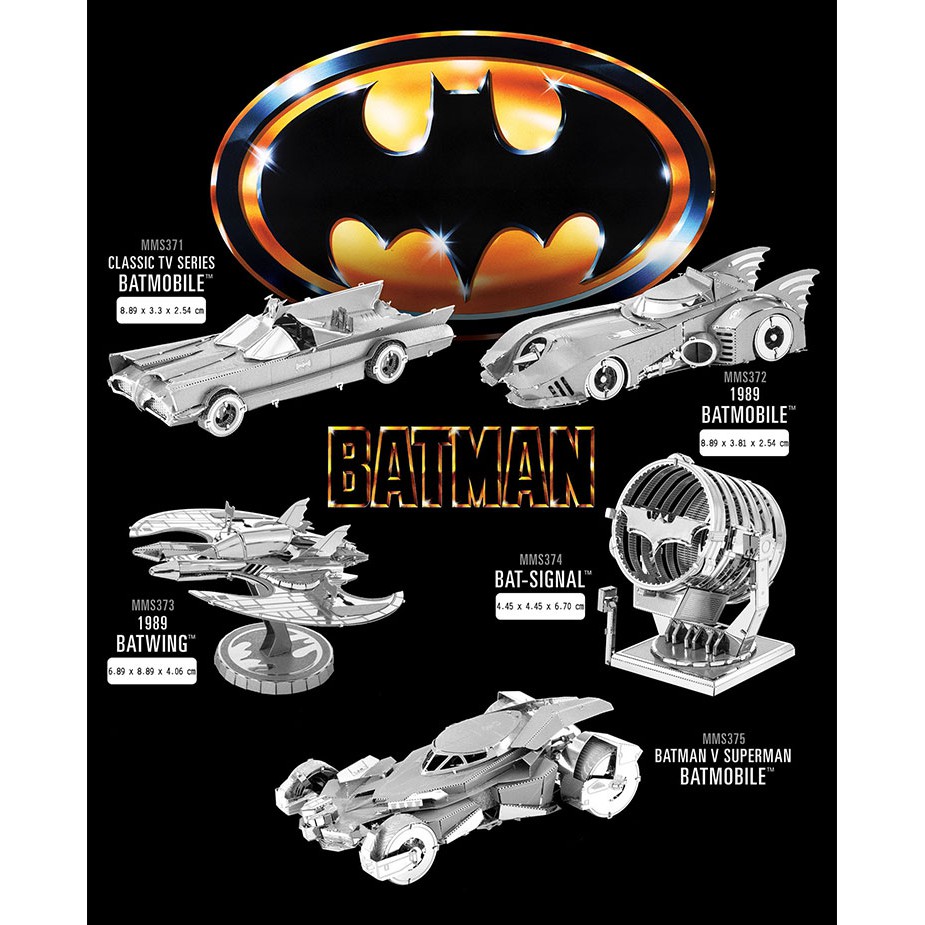 Mô hình thép 3D bộ Batman