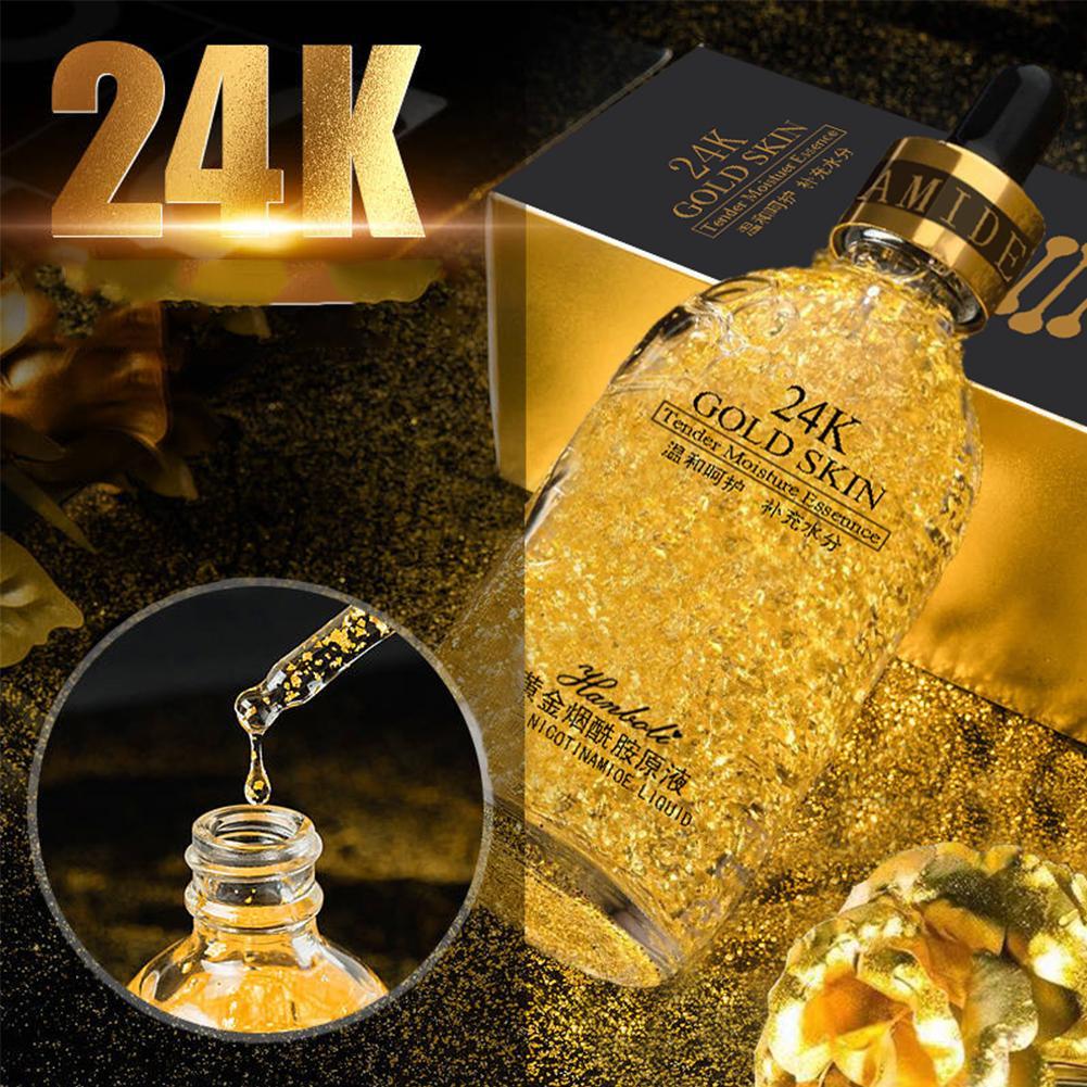 (Hàng Mới Về) Tinh Chất Vàng 24k 100% Dưỡng Ẩm Se Khít Lỗ Chân Lông Cho Nam Nữ 30ml