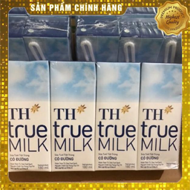 Lốc 4 Hộp Sữa Tươi TH True Milk 180ml