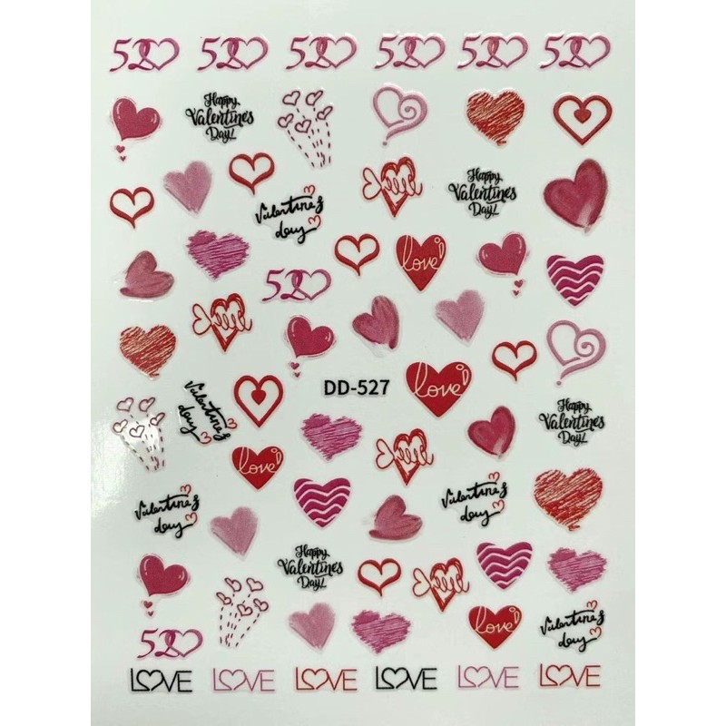 sticker hìnnh môi dán móng tay nail mẫu mới