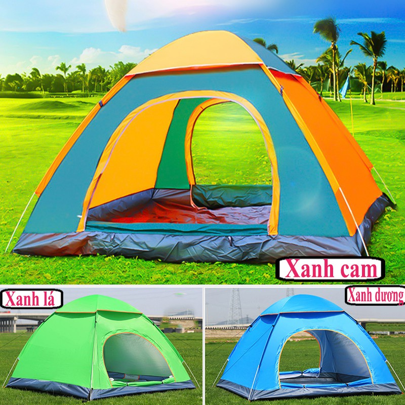 Lều cắm trại tự động lều phượt du lịch tự bung dành cho 4-6 người, chống nước, tia bức xạ, thông gió 2 chiều | BigBuy360 - bigbuy360.vn