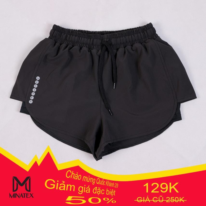 (Ảnh thật) Quần đùi bơi 2 lớp cho nữ, quần đùi thể thao nữ . ` " ! ` * | BigBuy360 - bigbuy360.vn