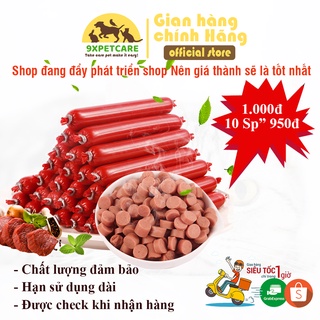 Xúc xích chó mèo ăn liền 15gr, thức ăn cho chó mèo kiểu bánh thưởng - 9xpetcare thức ăn chó mèo - 9xpetcare