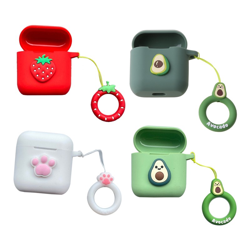 Vỏ Silicone Bảo Vệ Tai Nghe In Hình Hoạt Hình Đáng Yêu Cho Qcy T8