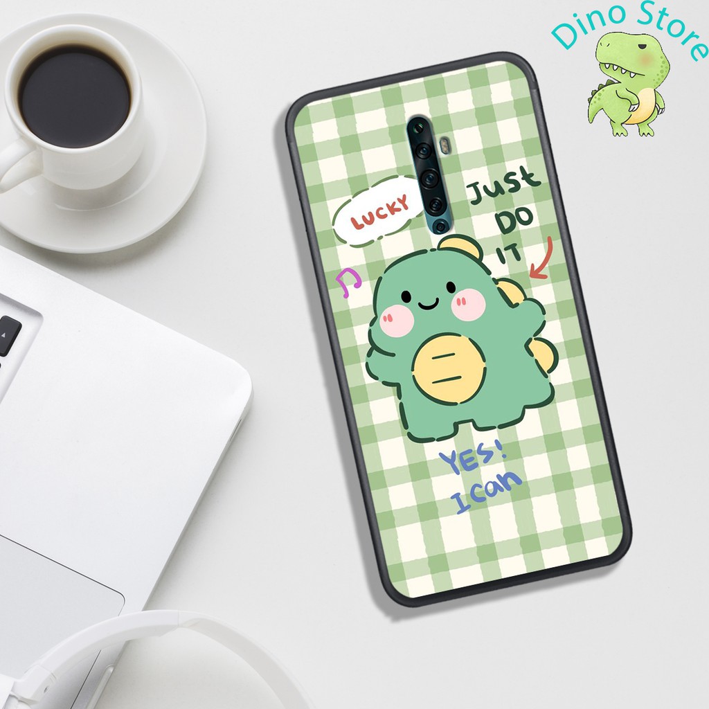 ỐP LƯNG OPPO RENO 0/RENO 2/RENO 2F  ,  IN HÌNH KHỦNG LONG NGỘ NGHĨNH VÀ CUTE
