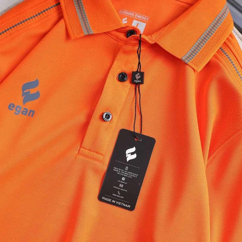 ÁO POLO UV EGAN 03 MÀU CAM MỚI ĐẸP CHÍNH HÃNG