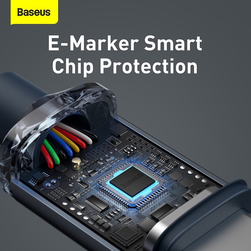 Cáp Sạc Nhanh Baseus 100W USB C Sang Type C Cho Macbook iPad 5A PD Xiaomi POCO X3 Pro Samsung Huawei