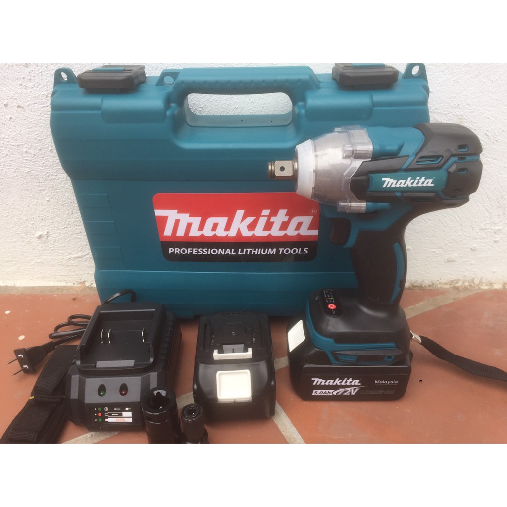 Makita 72V khoan siết bulong dùng pin,không chổi than.Tặng đầu chuyển đổi, Máy khoan siết bulong .công nghệ nhật bản