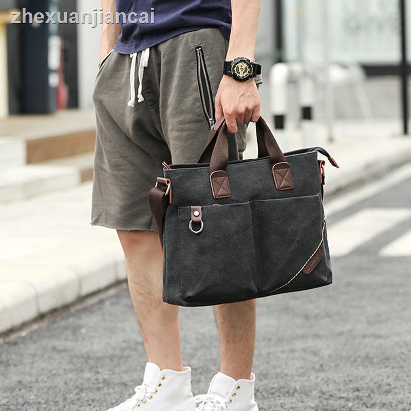 8.20▬▬✚Túi xách tay bằng vải Canvas thiết kế nhỏ gọn thời trang dành cho nam | BigBuy360 - bigbuy360.vn