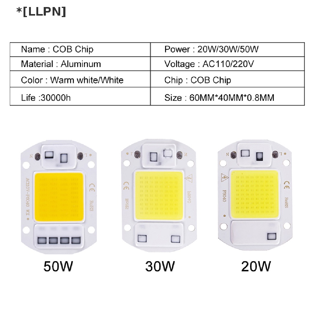 Chip Đèn LED COB Thông Minh 20W 30W 50W AC 220V