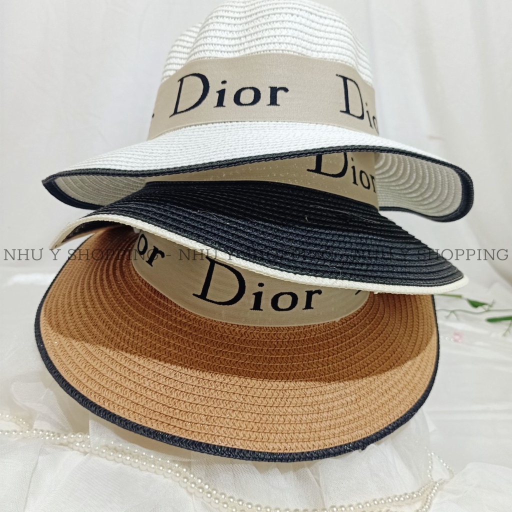 Nón cói đi biển cho nữ vành nhỏ in chữ to thắt nơ vuông sành điệu nổi bật cá tính-q12m D0 vuông