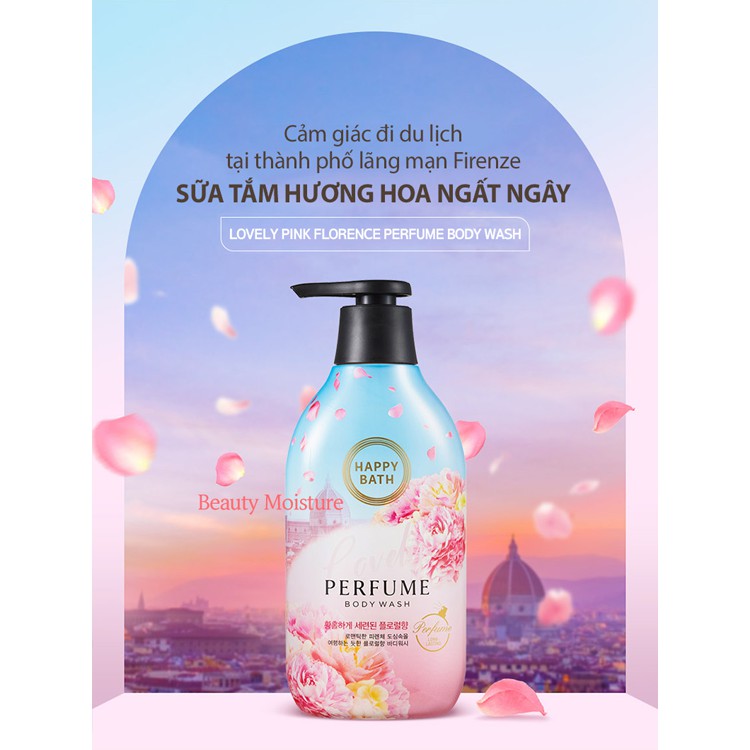 Sữa Tắm Cao Cấp Hàn Quốc HAPPY BATH Body Wash - Lovely Pink Florence Daily Beauty Official | WebRaoVat - webraovat.net.vn