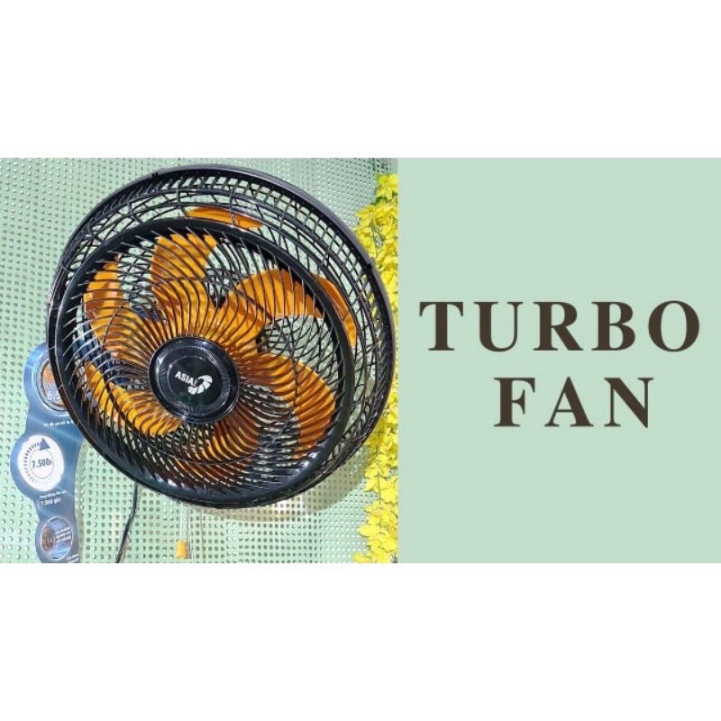 QUẠT TREO TƯỜNG TURBO ASIA LTB1601 (gió mạnh- quạt êm)