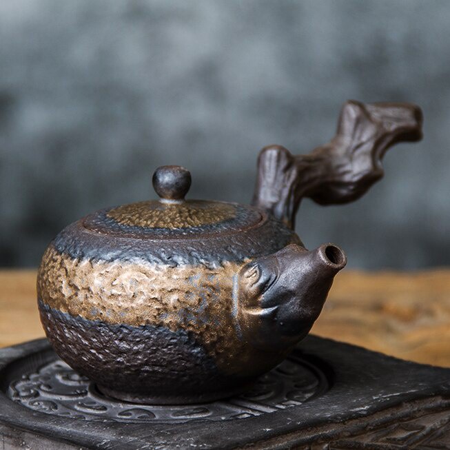 Gỗ Chết Bên Nồi Gốm Ấm Trà Hộ Gia Đình Nhật Bản Đồ Đá Duy Nhất Văn Phòng Trà Phù Hợp Với Bộ Trà Kung Fu220ml