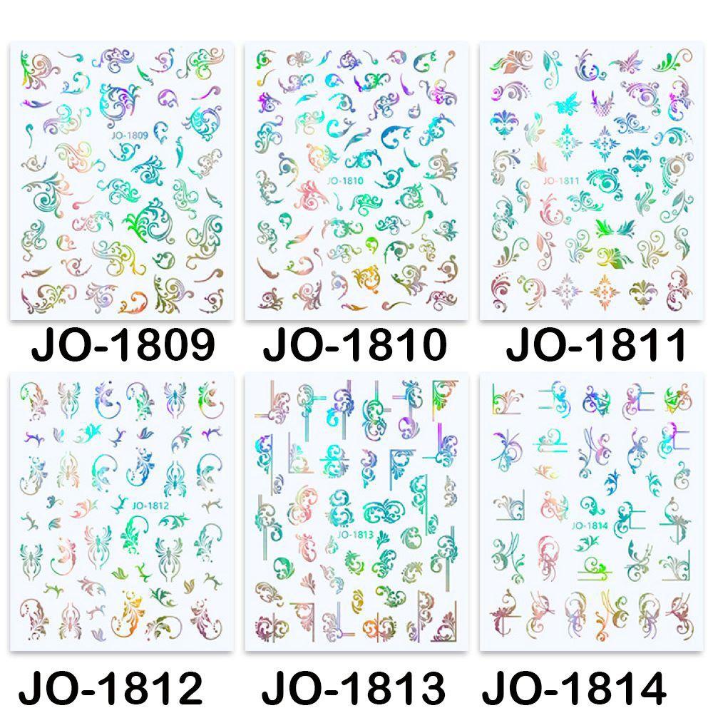 Miếng Dán Trang Trí Móng Tay Nhiều Màu Sắc Phong Cách Boho